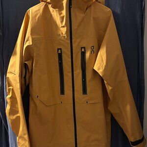 On Running Men's Performance Jacket in Mustard Yellow